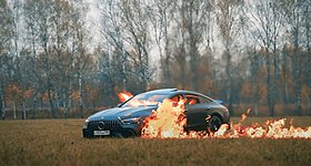 Ρώσος έκαψε μία... προβληματική Mercedes-AMG GT