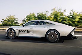 Η Mercedes-Benz Vision EQXX έκανε 1.202 km με μία φόρτιση
