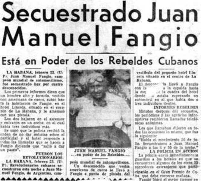 Απόκομμα τοπικής εφημερίδας που αναφέρει την απαγωγή