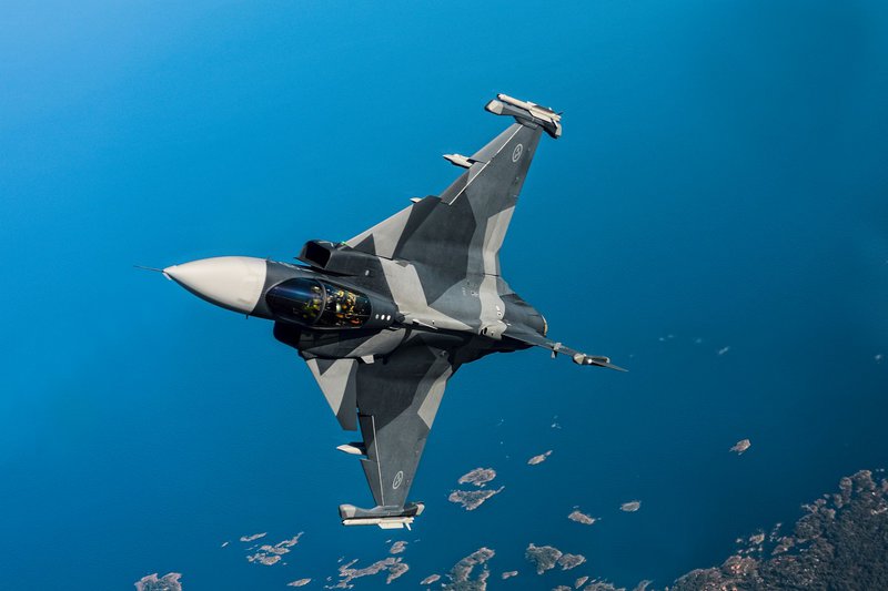 Το μαχητικό Gripen E που κατασκευάζει η Saab (Copyright Saab AB)