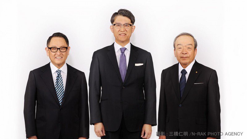 Akio Toyoda, Koji Sato, Takeshi Uchiyamada