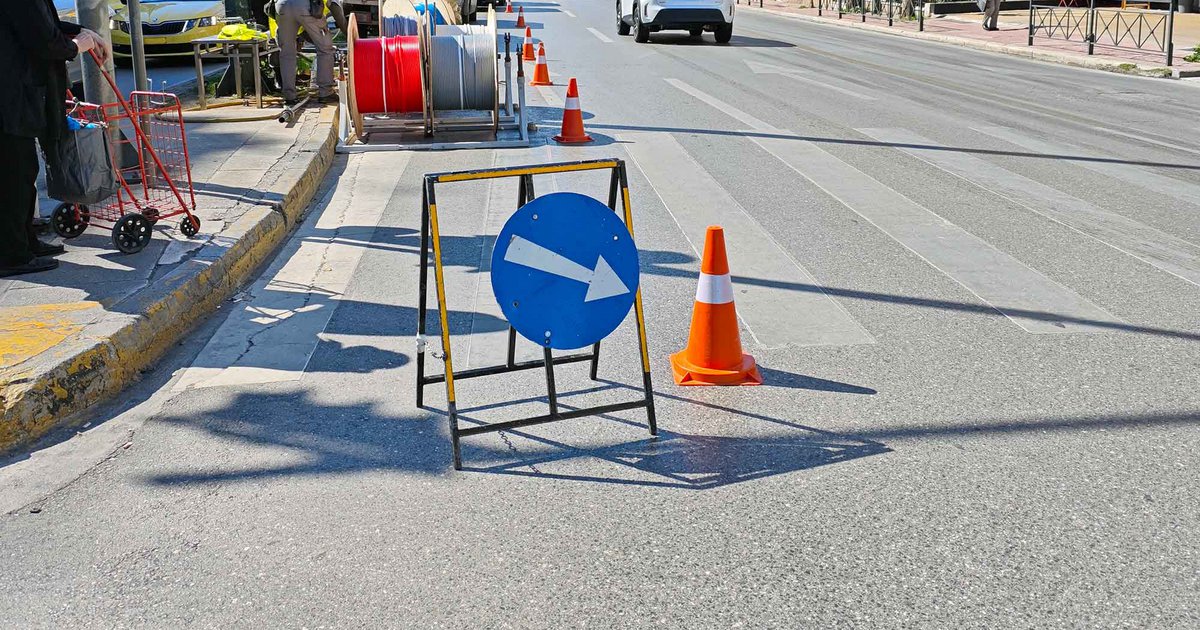 Λ. Κηφισίας: «Στενεύει» από Κατεχάκη μέχρι Κηφισιά και στα δύο ρεύματα