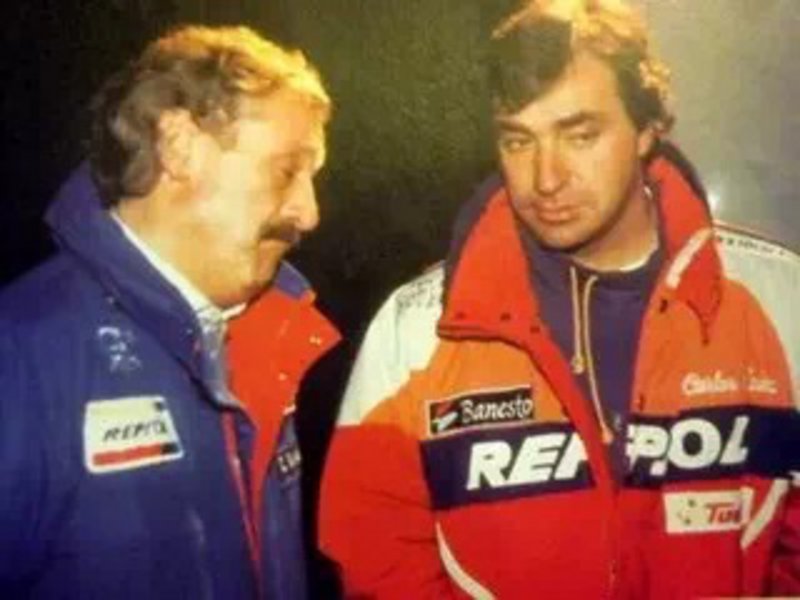Ο Claudio Bortoletto με τον Carlos Sainz Sr