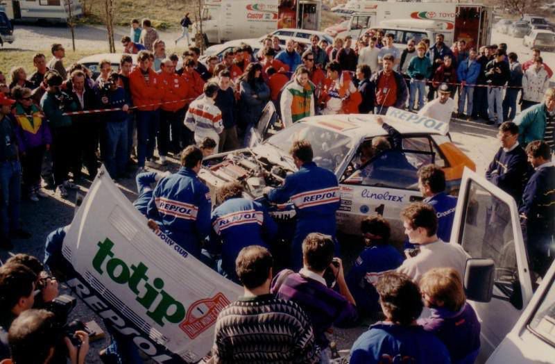 Η Lancia Delta HF Integrale του Jolly Club στο Ράλι Μόντε Κάρλο του 1993