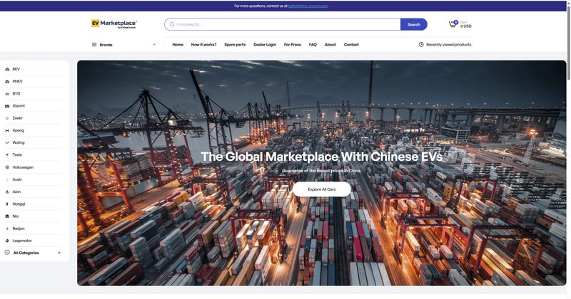 Η China EV Marketplace υπόσχεται στον Ευρωπαίο καταναλωτή αυτοκίνητο απευθείας από την Κίνα με door-to-door παράδοση, αλλά τα ερωτήματα για δασμούς, εγκρίσεις και after-sales παραμένουν ανοιχτά. Η China EV Marketplace υπόσχεται στον Ευρωπαίο καταναλωτή αυτοκίνητο απευθείας από την Κίνα με door-to-door παράδοση, αλλά τα ερωτήματα για δασμούς, εγκρίσεις και after-sales παραμένουν ανοιχτά.