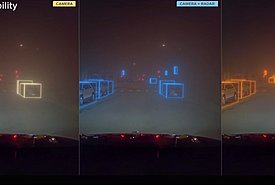 Αυτό το video δείχνει τη διαφορά ανάμεσα στην κάμερα, στο ραντάρ και στον αισθητήρα LiDAR Αυτό το video δείχνει τη διαφορά ανάμεσα στην κάμερα, στο ραντάρ και στον αισθητήρα LiDAR