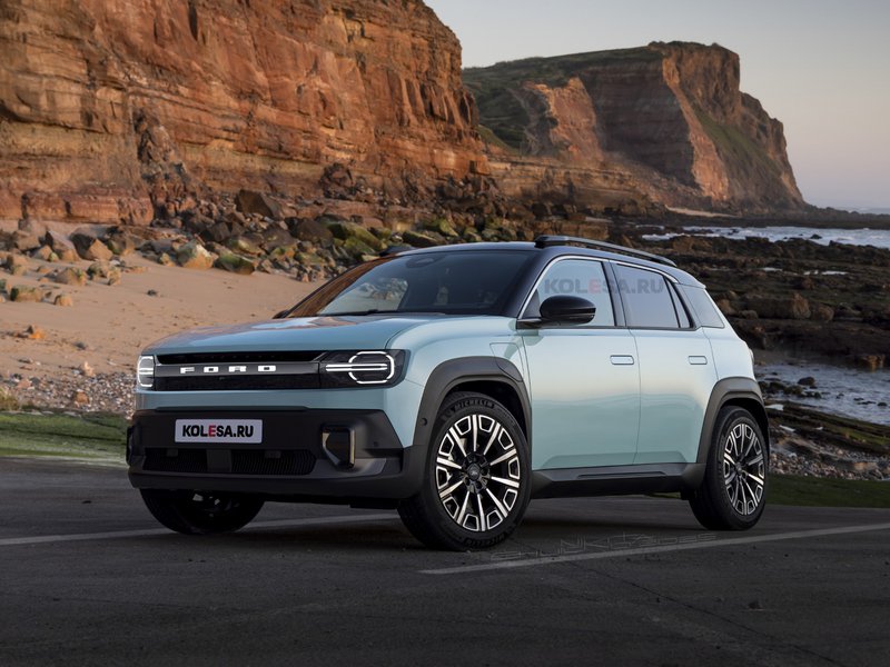 Render του πρώτου μοντέλου της σύμπραξης Ford-Renault, που θα τελέσει ως διάδοχος του αμιγώς ηλεκτρικού Puma Gen-E - kolesa.ru