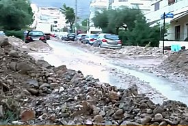 Αττική: Εικόνες αποκάλυψης από την καταιγίδα - Δρόμοι πλημμύρισαν και γέμισαν με φερτά υλικά (photos-video)