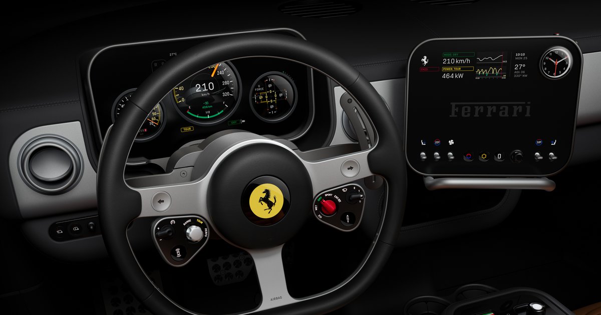 Ανακοινώθηκε η ονομασία της πρώτης ηλεκτρικής Ferrari - Δείτε το εσωτερικό της (photos)