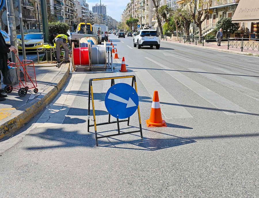 Λ. Κηφισίας: «Στενεύει» από Κατεχάκη μέχρι Κηφισιά και στα δύο ρεύματα