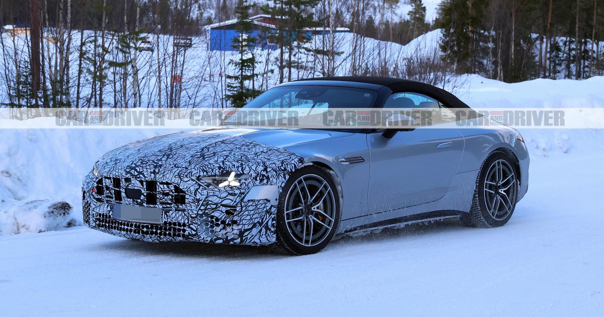 Mercedes-AMG SL: Οι πρώτες φωτογραφίες του ανανεωμένου κάμπριο με την αυξημένη ισχύ
