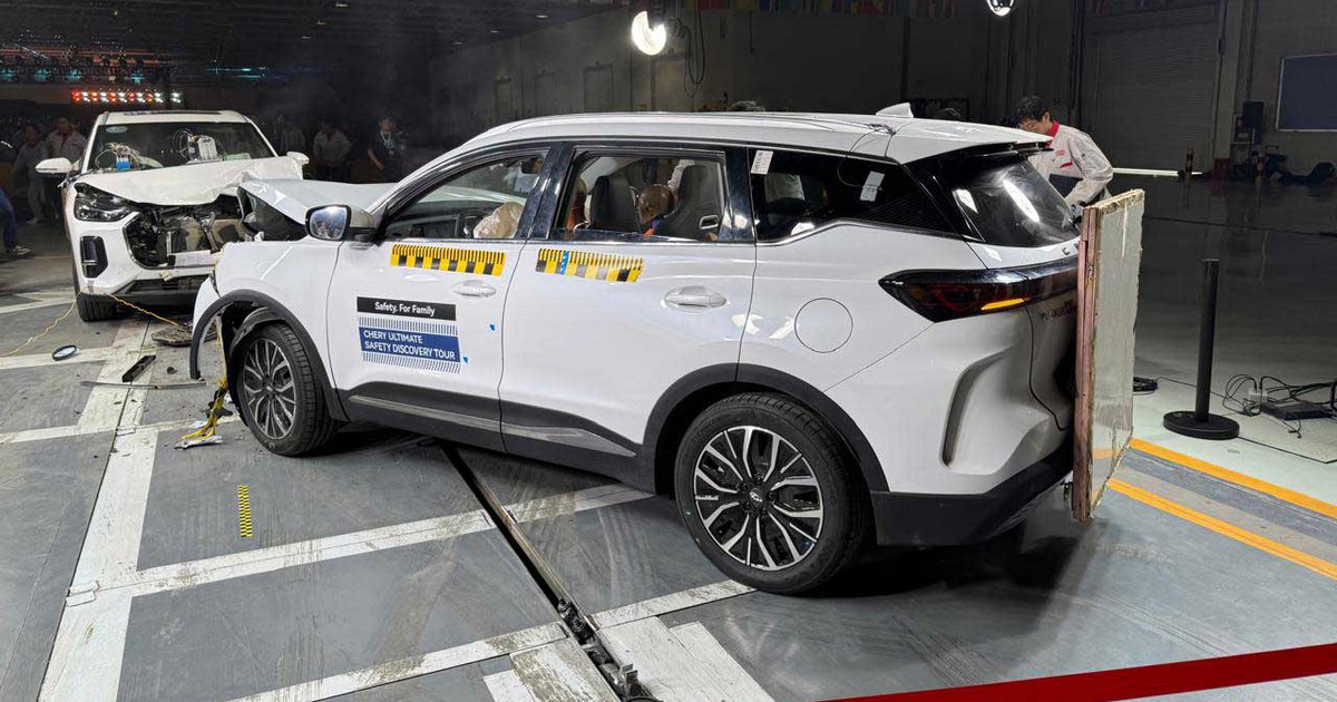 Αποστολή στην Κίνα: Δημόσια τριπλή δοκιμή σύγκρουσης με Chery TIGGO 7 και TIGGO 9 (video-photos)