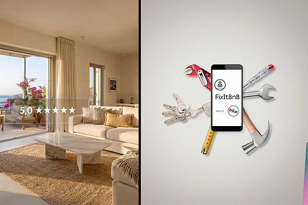 FixItBnB: Νέα υπηρεσία τεχνικής υποστήριξης για καταλύματα βραχυχρόνιας μίσθωσης από τη ΔΕΗ