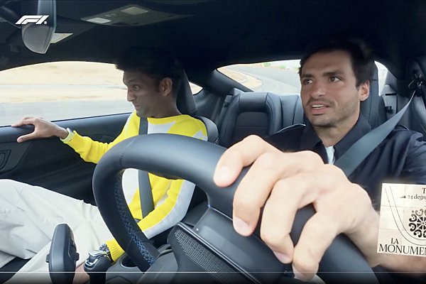 O Carlos Sainz έκανε τον πρώτο γύρο στη νέα πίστα της Μαδρίτης (video)