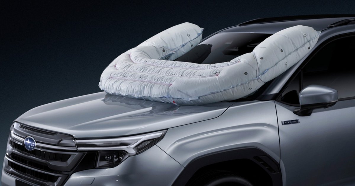 H Subaru καινοτομεί: Εξέλιξε εξωτερικό αερόσακο για ποδηλάτες - Πώς λειτουργεί (photos)