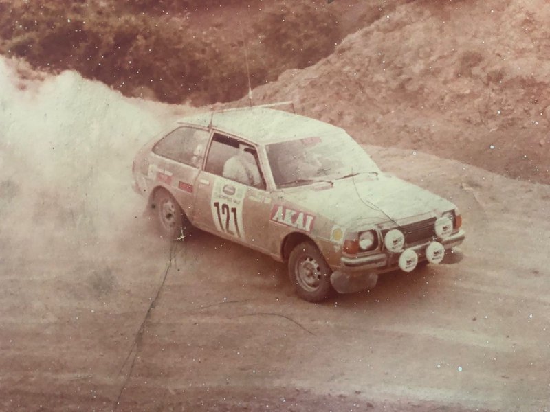 Στιβαχτάρης-Ελ Νακ, Mazda 323 Group 2, 1980 (αρχείο Α. Στιβαχτάρη)