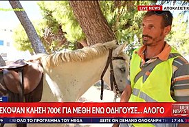 Άνδρος: Πρόστιμο 700€ σε αναβάτη αλόγου για αλκοόλ - Αφαιρέθηκαν και 9 βαθμοί από το δίπλωμα!