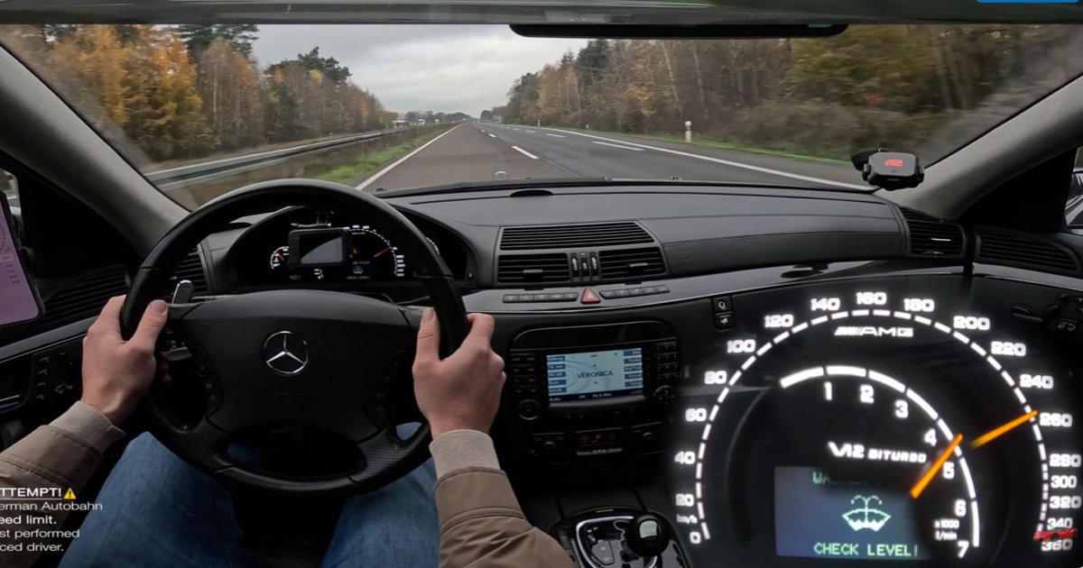 Μία Mercedes S65 AMG του 2003 με 612 PS «βάζει φωτιά» στην Autobahn! (video)