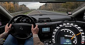 Μία Mercedes S65 AMG του 2003 με 612 PS «βάζει φωτιά» στην Autobahn! (video)