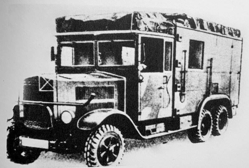 Το Krupp LH3 163. Το «βαρύ» φωτογραφικό και κινηματογραφικό εργαστήριο των Μονάδων Προπαγάνδας, γνωστό και ως «σιδηρόδρομος της φωτογραφίας».