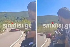 Σοκαριστικό ατύχημα στην Ανάβαση Αγρινίου - Νοσηλεύεται στη ΜΕΘ ο οδηγός (video)