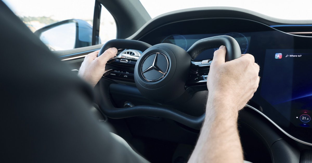 Mercedes-Benz EQS: Διαθέσιμο το νέο σύστημα διεύθυνσης Steer-by-Wire