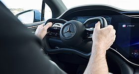 Mercedes-Benz EQS: Διαθέσιμο το νέο σύστημα διεύθυνσης Steer-by-Wire